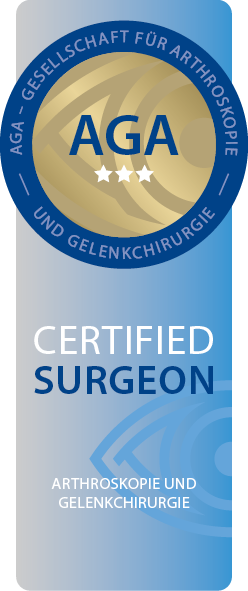 AGA Certified Surgeon – Arthroskopeur und Gelenkchirurg