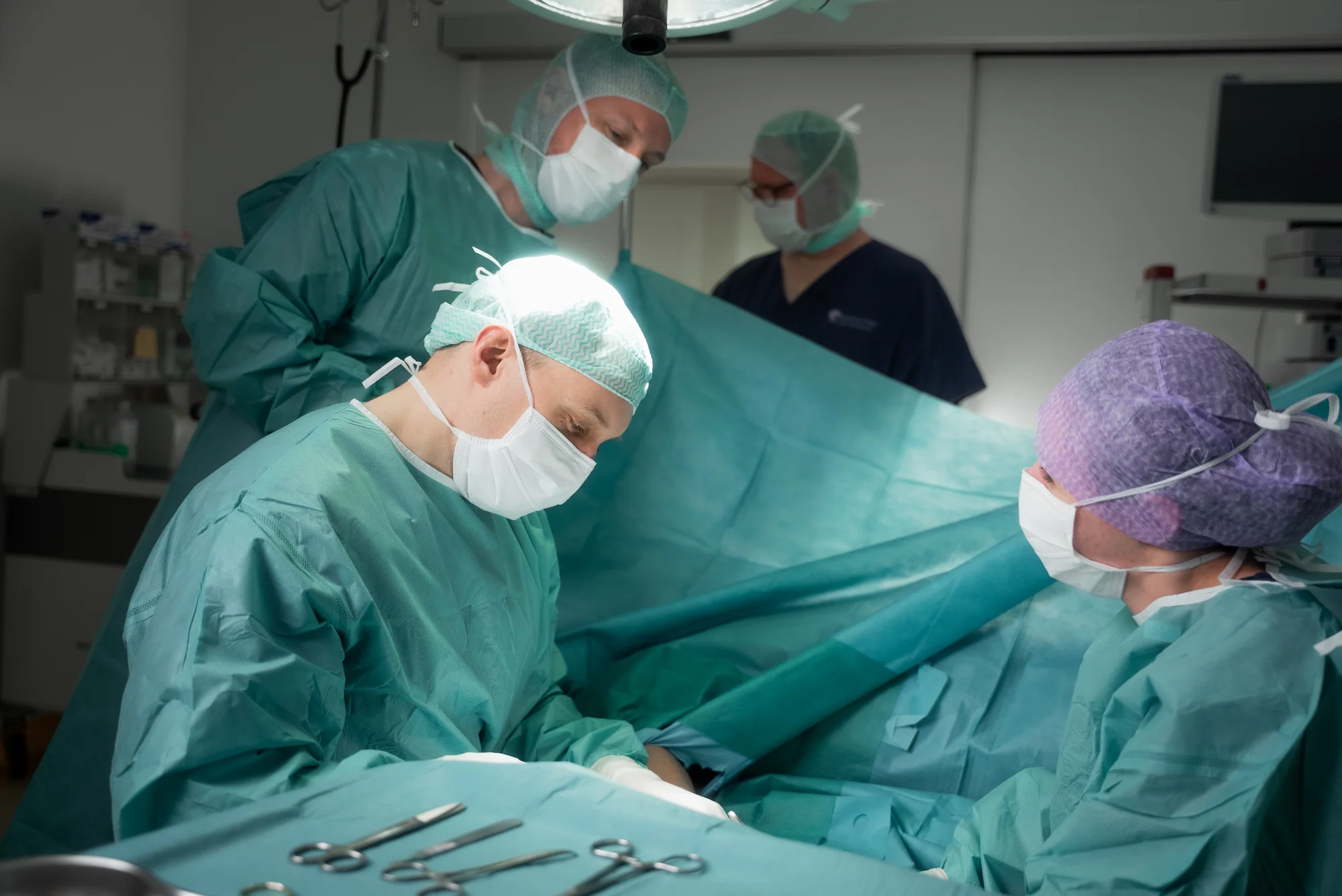 Aktive Operation im OP-Zentrum Wiesbaden